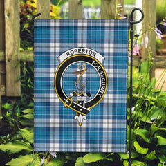 Clan Roberton Tartan Garden Flag Crest And Plaid Basic Style
