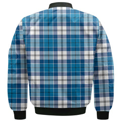 Clan Roberton Tartan Men Bomber Jacket Crest And Plaid Basic Style