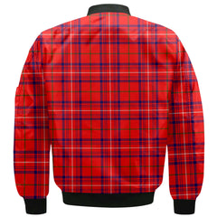 Clan Rose Tartan Women Bomber Jacket Crest And Plaid Basic Style