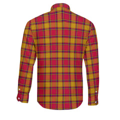 Clan Scrymgeour Tartan Long Sleeve Button Shirt Crest And Plaid Basic Style