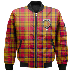 Clan Scrymgeour Tartan Men Bomber Jacket Crest And Plaid Basic Style
