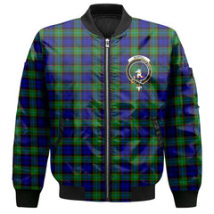 Clan Sempill Tartan Men Bomber Jacket Crest And Plaid Basic Style
