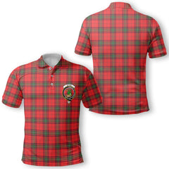 Clan Seton Tartan Golf Men Polo Shirt Crest And Plaid Basic Style