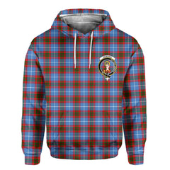 Clan Skirving Tartan Women Hoodie Crest And Plaid Basic Style