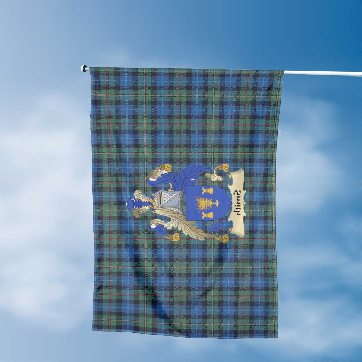 Clan Smith Tartan Flag Crest And Plaid Basic Style