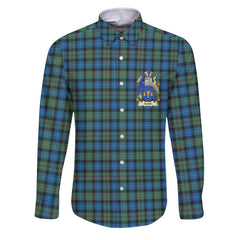 Clan Smith Tartan Long Sleeve Button Shirt Crest And Plaid Basic Style