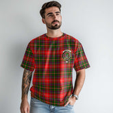 Clan Somerville Tartan Men T Shirt Crest And Plaid Basic Style