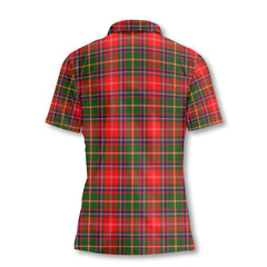 Clan Somerville Tartan Women Polo Shirt Crest And Plaid Basic Style