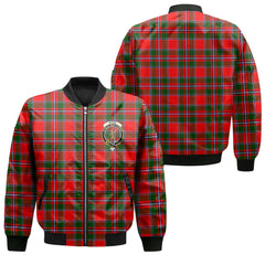 Clan Spens Tartan Men Bomber Jacket Crest And Plaid Basic Style