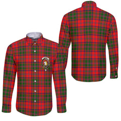 Clan Stewart High Stewards Tartan Long Sleeve Button Shirt Crest And Plaid Basic Style