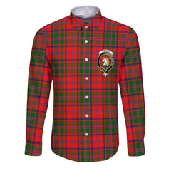 Clan Stewart High Stewards Tartan Long Sleeve Button Shirt Crest And Plaid Basic Style