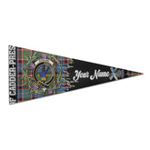 Clan Stirling Of Cadder Present Chief Tartan Felt Pennant Crest And Plaid Basic Style