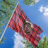 Clan Straiton Tartan Flag Crest And Plaid Basic Style