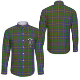Clan Strange Tartan Long Sleeve Button Shirt Crest And Plaid Basic Style