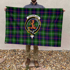 Clan Sutherland Ii Tartan Flag Crest And Plaid Basic Style