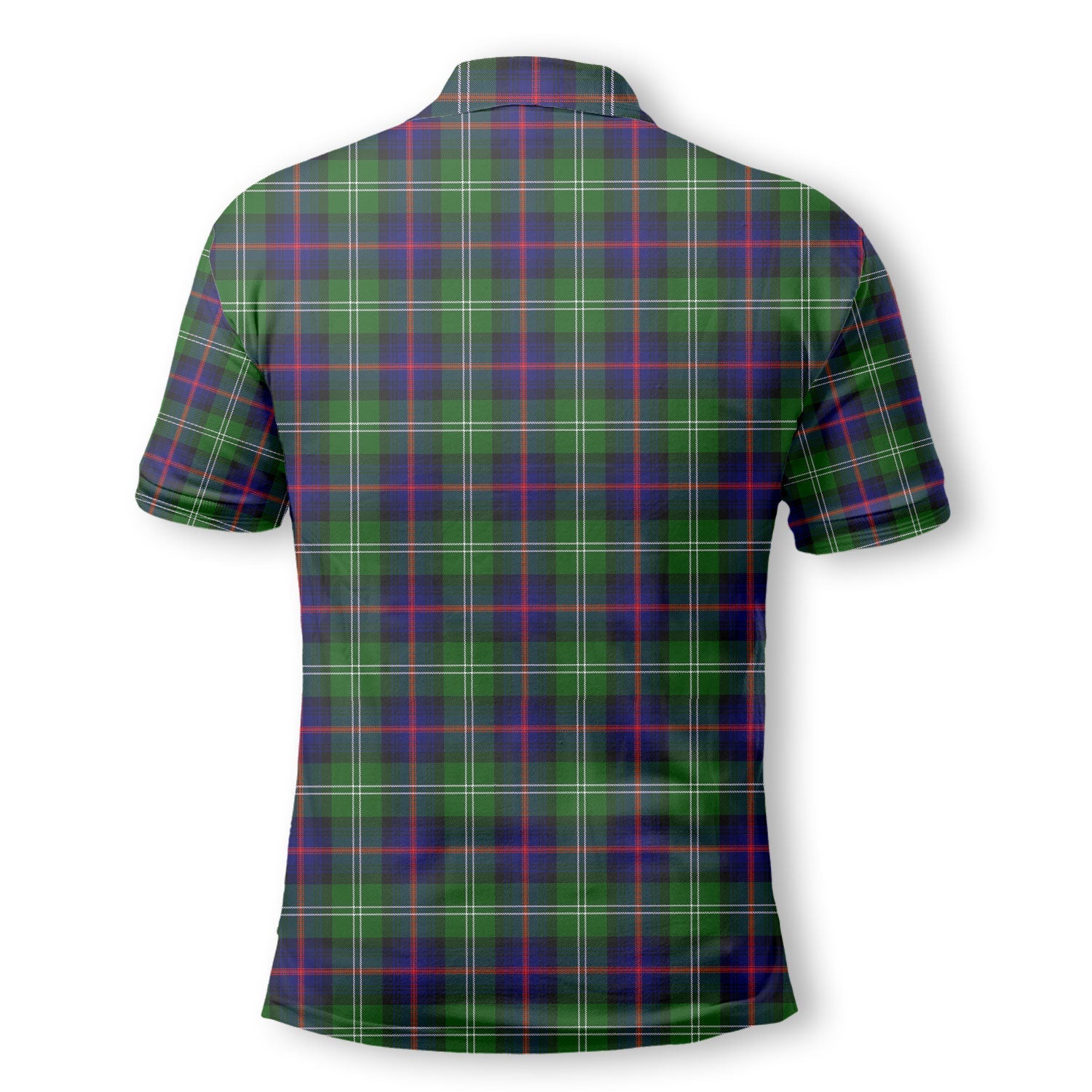 Clan Sutherland Ii Tartan Men Polo Shirt Crest And Plaid Basic Style