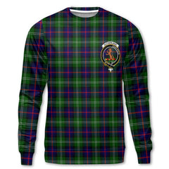 Clan Sutherland Ii Tartan Women Sweatshirt Crest And Plaid Basic Style