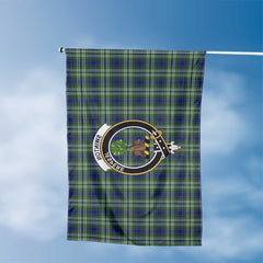 Clan Swinton Tartan Flag Crest And Plaid Basic Style