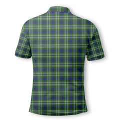 Clan Swinton Tartan Golf Men Polo Shirt Crest And Plaid Basic Style