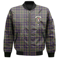 Clan Taylor Tartan Women Bomber Jacket Crest And Plaid Basic Style