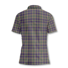 Clan Taylor Tartan Women Polo Shirt Crest And Plaid Basic Style