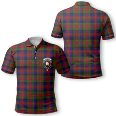 Clan Tennant Tartan Golf Men Polo Shirt Crest And Plaid Basic Style