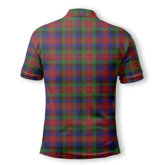 Clan Tennant Tartan Golf Men Polo Shirt Crest And Plaid Basic Style