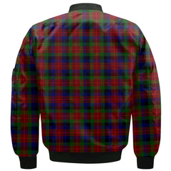 Clan Tennant Tartan Women Bomber Jacket Crest And Plaid Basic Style