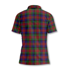 Clan Tennant Tartan Women Polo Shirt Crest And Plaid Basic Style