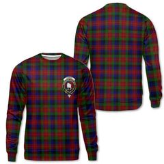Clan Tennant Tartan Women Sweatshirt Crest And Plaid Basic Style