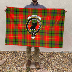 Clan Turnbull Tartan Flag Crest And Plaid Basic Style