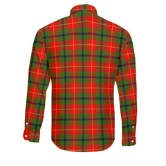 Clan Turnbull Tartan Long Sleeve Button Shirt Crest And Plaid Basic Style