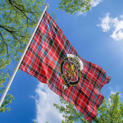 Clan Udny Tartan Flag Crest And Plaid Basic Style