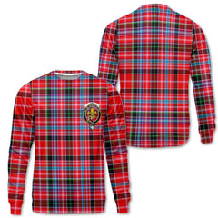 Clan Udny Tartan Men Sweatshirt Crest And Plaid Basic Style