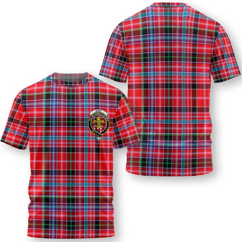 Clan Udny Tartan Men T Shirt Crest And Plaid Basic Style