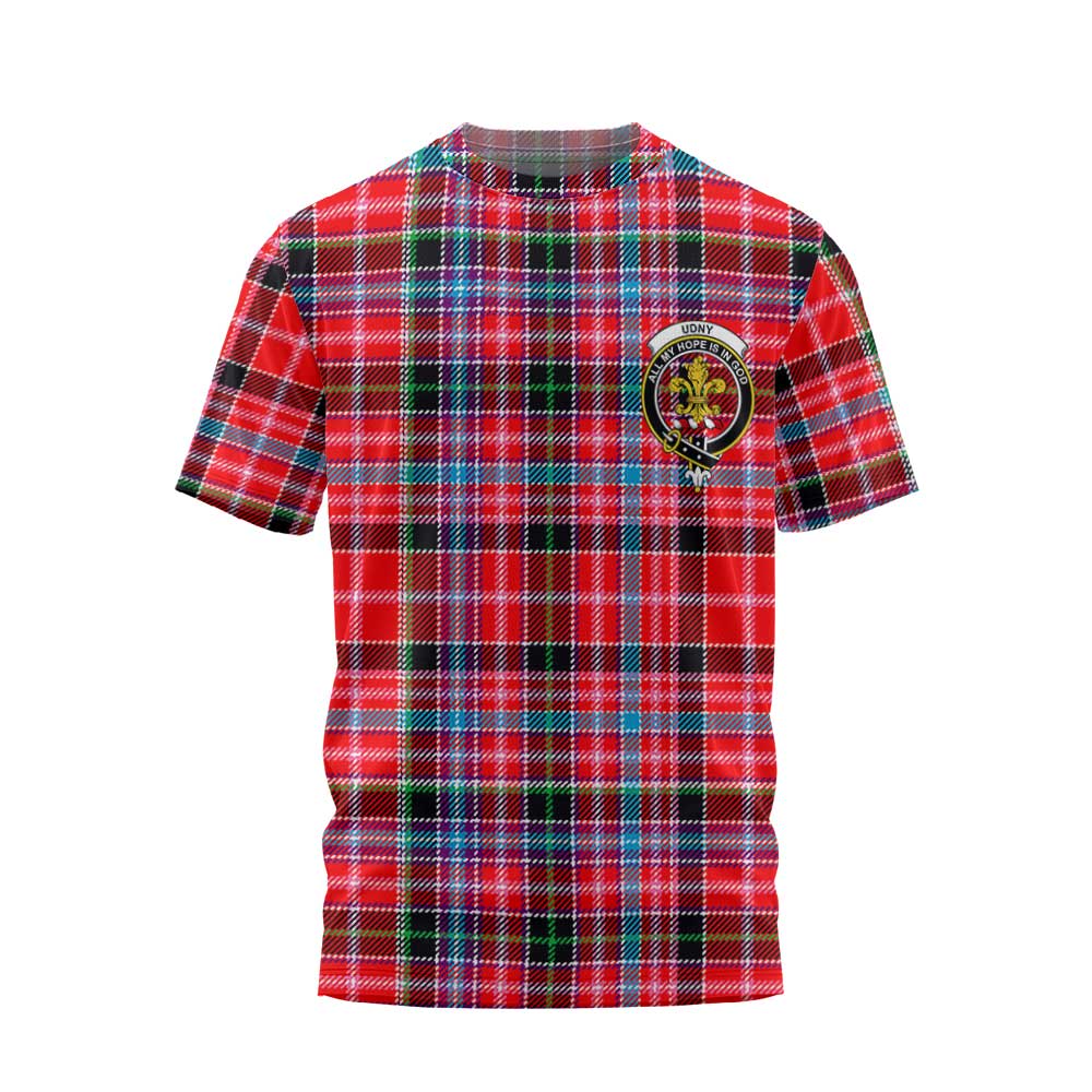 Clan Udny Tartan Men T Shirt Crest And Plaid Basic Style
