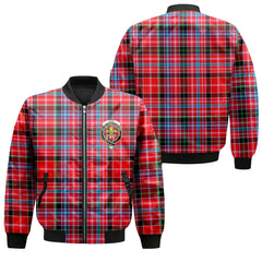Clan Udny Tartan Women Bomber Jacket Crest And Plaid Basic Style