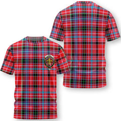 Clan Udny Tartan Women T Shirt Crest And Plaid Basic Style