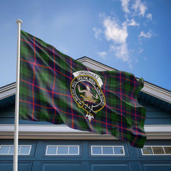Clan Urquhart Tartan Flag Crest And Plaid Basic Style