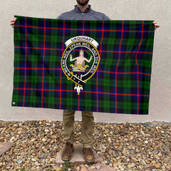 Clan Urquhart Tartan Flag Crest And Plaid Basic Style