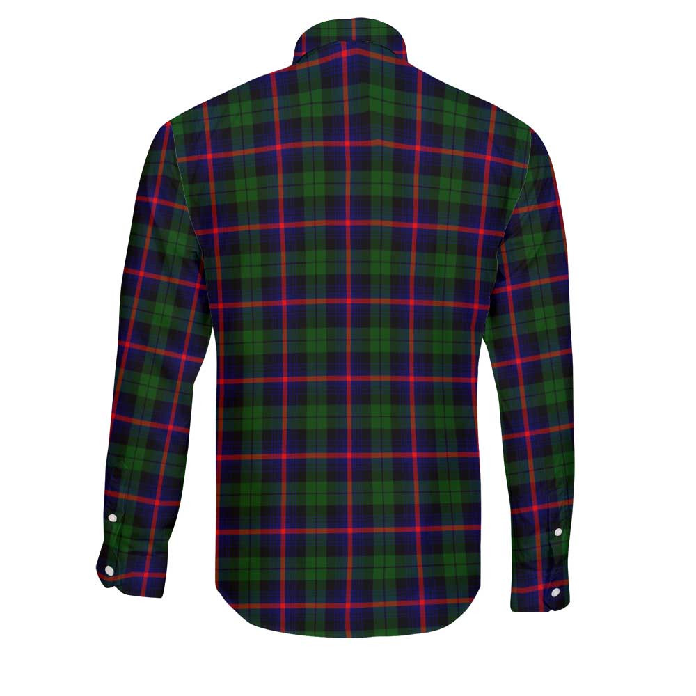 Clan Urquhart Tartan Long Sleeve Button Shirt Crest And Plaid Basic Style