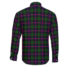 Clan Urquhart Tartan Long Sleeve Button Shirt Crest And Plaid Basic Style