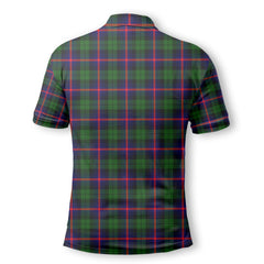 Clan Urquhart Tartan Men Polo Shirt Crest And Plaid Basic Style