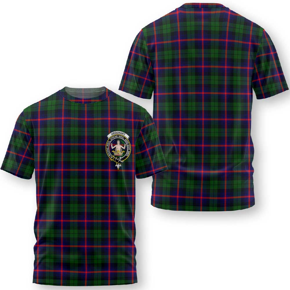 Clan Urquhart Tartan Men T Shirt Crest And Plaid Basic Style