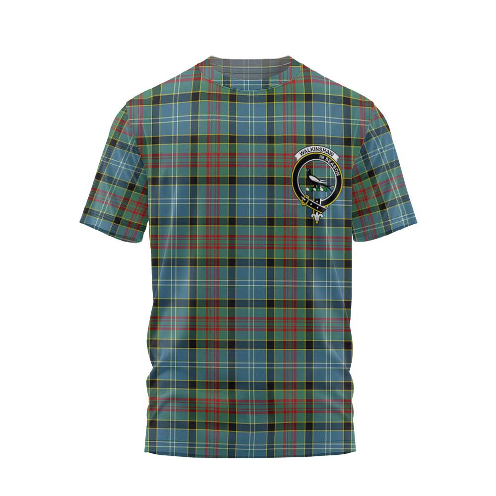 Clan Walkinshaw Tartan Women T Shirt Crest And Plaid Basic Style