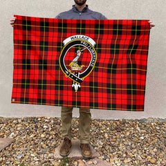 Clan Wallace Tartan Flag Crest And Plaid Basic Style