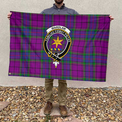 Clan Wardlaw Tartan Flag Crest And Plaid Basic Style