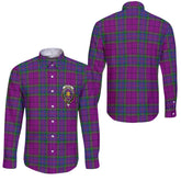 Clan Wardlaw Tartan Long Sleeve Button Shirt Crest And Plaid Basic Style