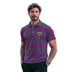 Clan Wardlaw Tartan Men Polo Shirt Crest And Plaid Basic Style