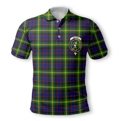 Clan Watson Tartan Golf Men Polo Shirt Crest And Plaid Basic Style